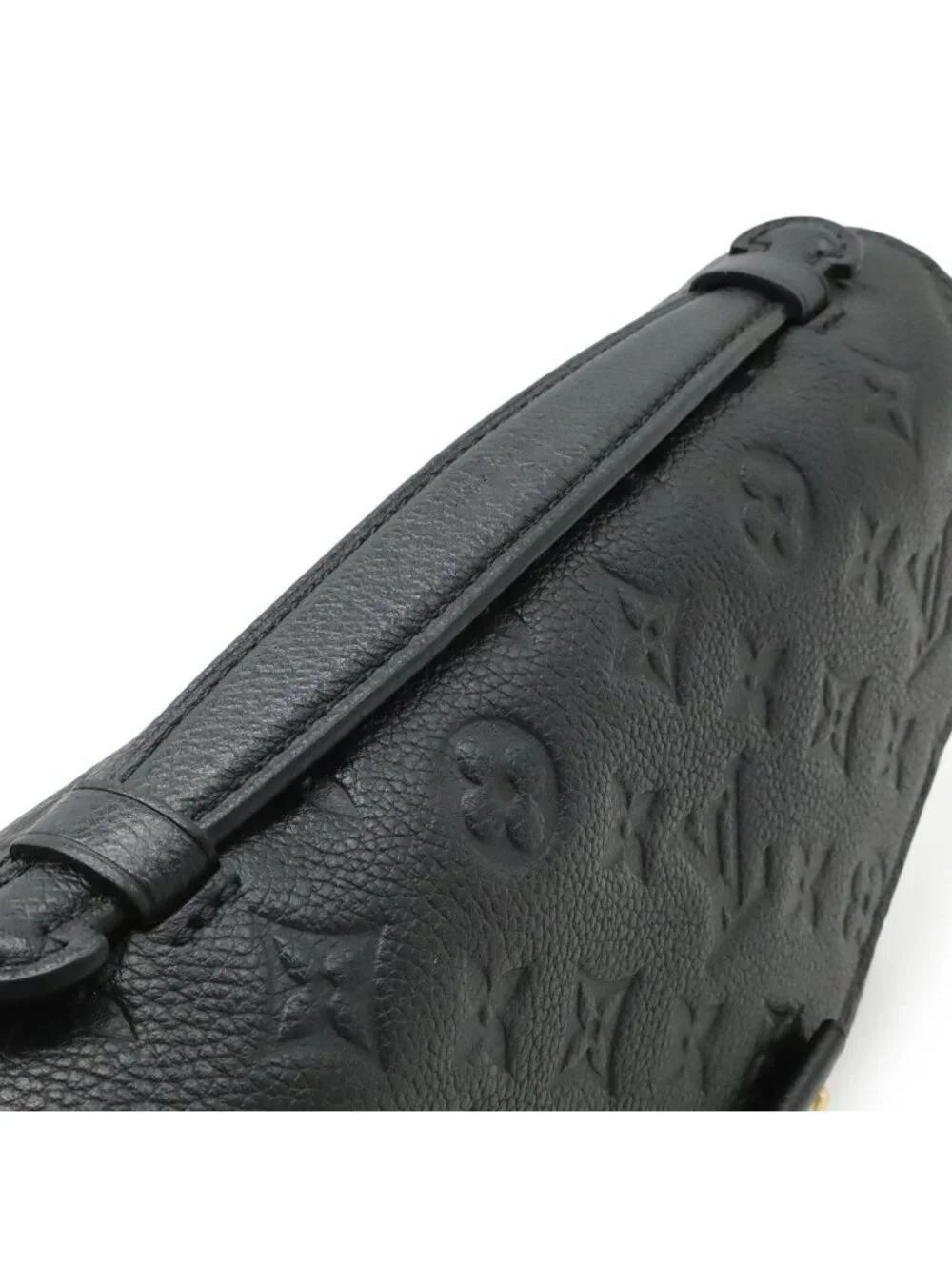 Louis Vuitton Monogram Empreinte Pochette Metis MM Handbag Clutch 2-Way Noir
